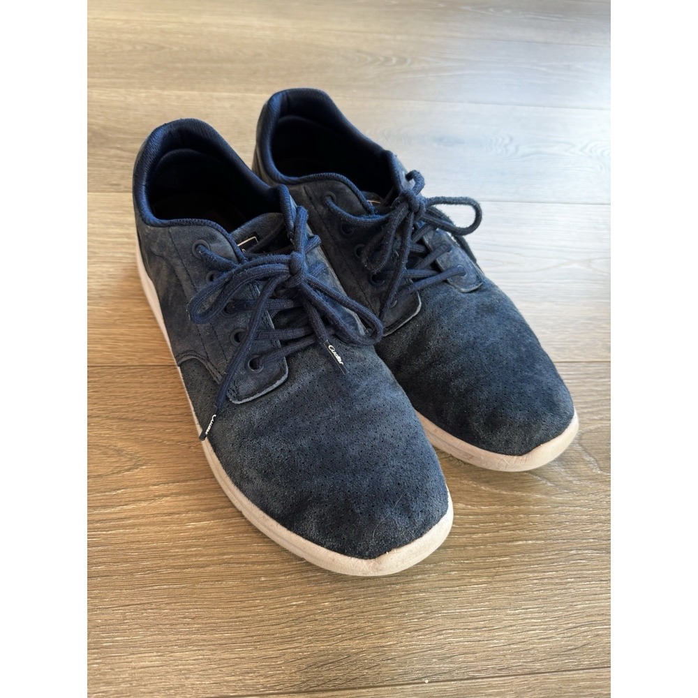 Cuater by TravisMathew Mens Navy Blue Suede Sneakers 4MT112 Size 11.5